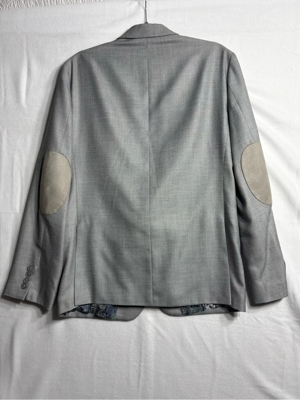 Van Heusen Studio Textured Two-Button Elbow Patches Sport Coat Jacket